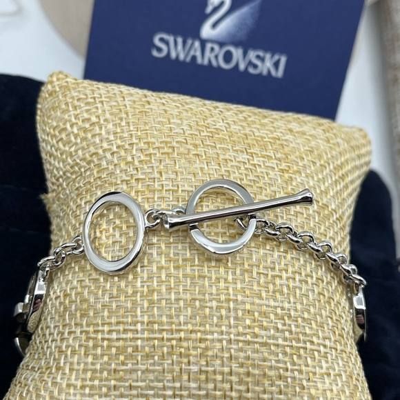 Genuine Vintage Swarovski Crystal Link Bracelet 8" Adjustable - Picture 10 of 16